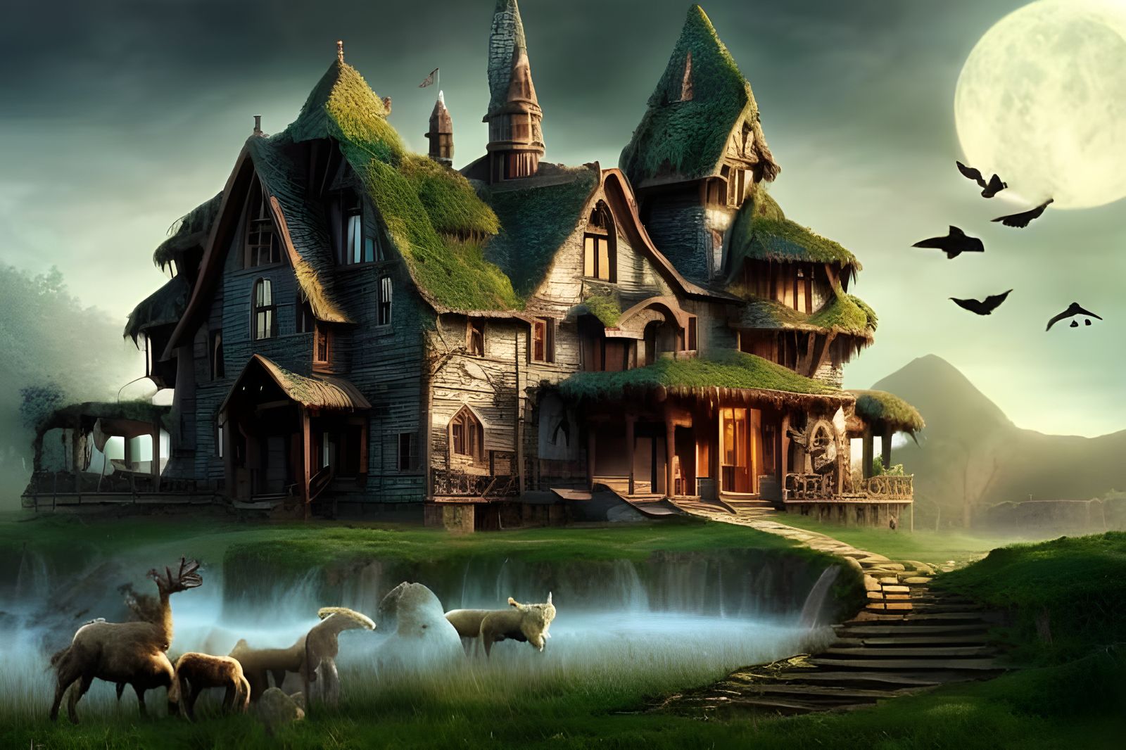 After a huge donation from Harry, Hagrid could afford a large farm house for him and his animals  by @RexRegis