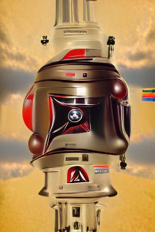 small Anarcho-socialist Astromech Droid 8k resolution concep...