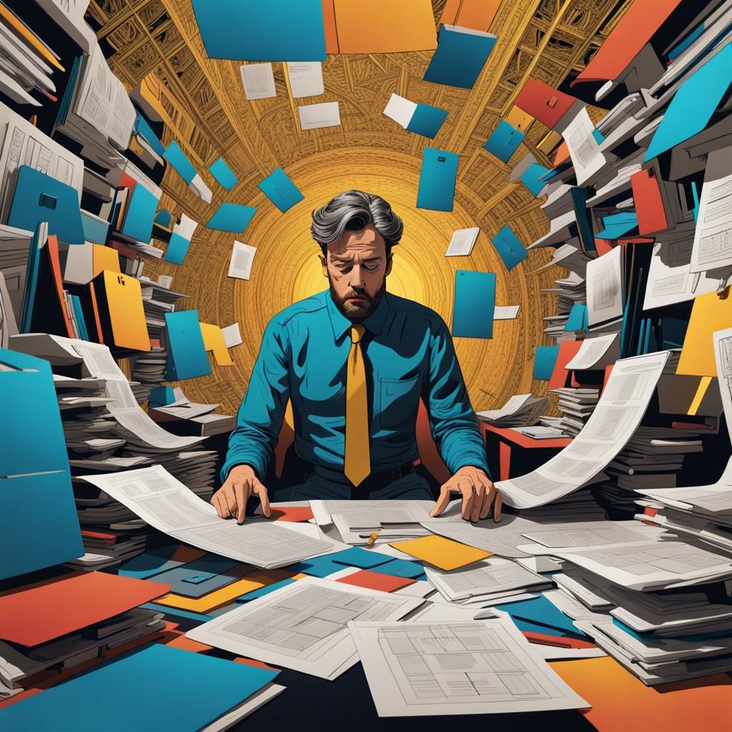 Work. Tunnel vision. AI Generated Artwork NightCafe Creator