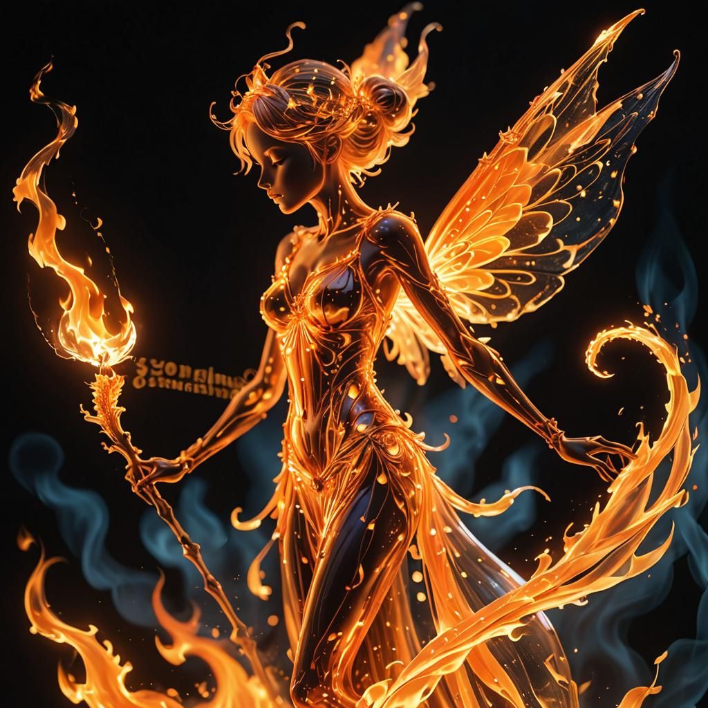 Firey Pixie   by @Creativeebro
