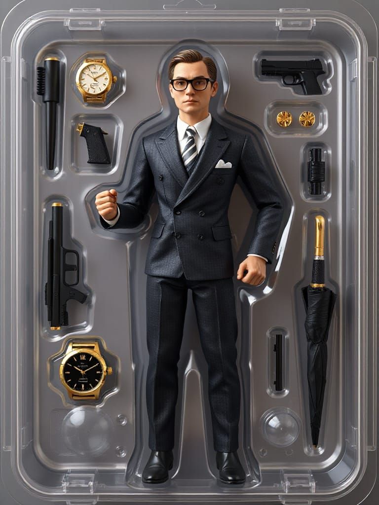 “Kingsman” Harry Hart action figure  by @Jason
