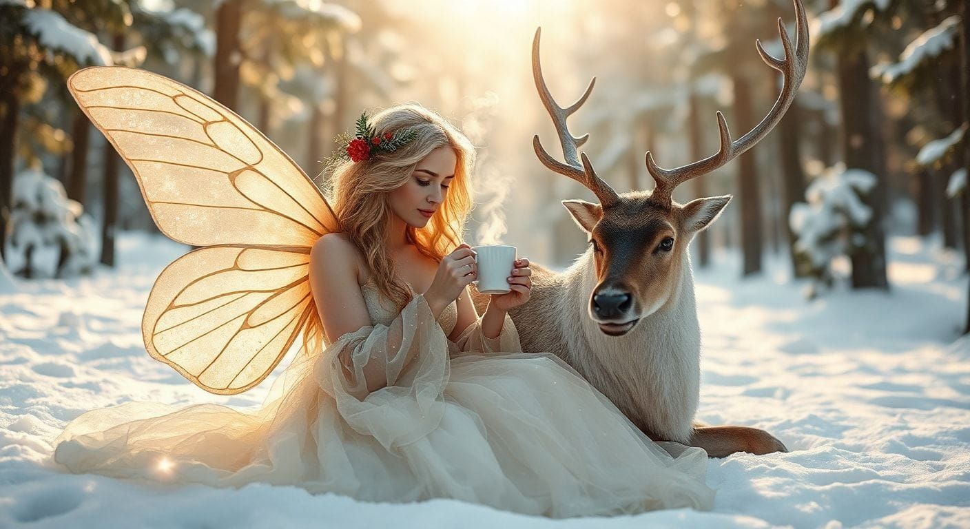 xmas fairy coffee