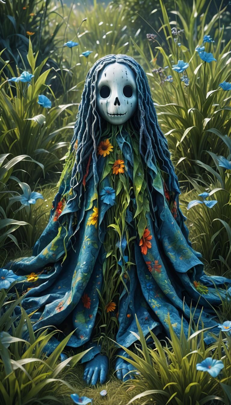 blue ghost girl
