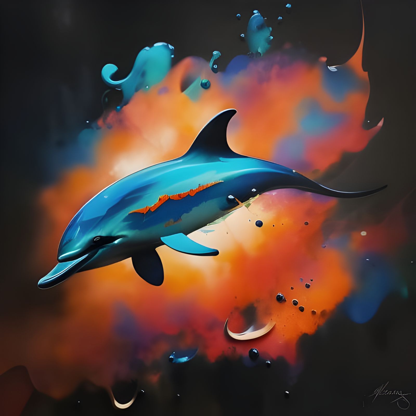 Miami Dolphins - AI Generated Artwork - NightCafe Creator