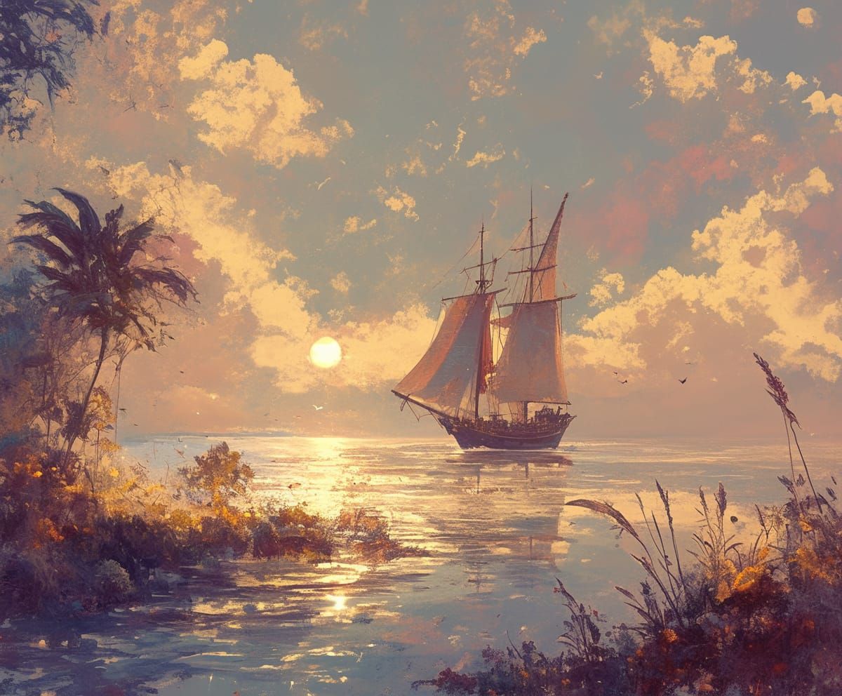 Sailing Ships - Midjourney