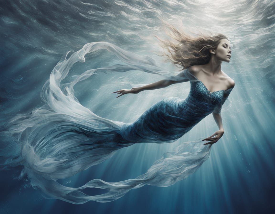 Mermaid diving with elegance  by @Francis H