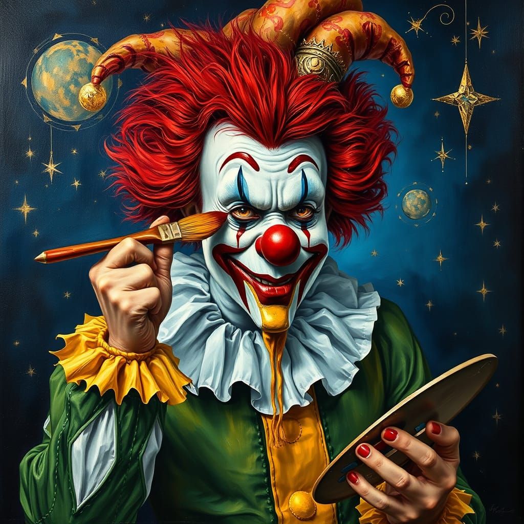 Eerie Jester Clown