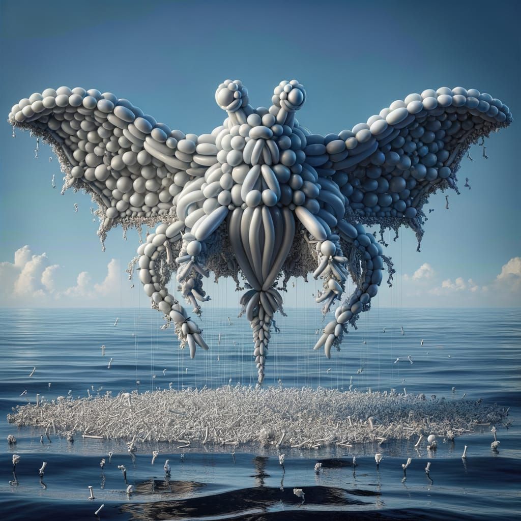 Toad manta ray chimera balloon