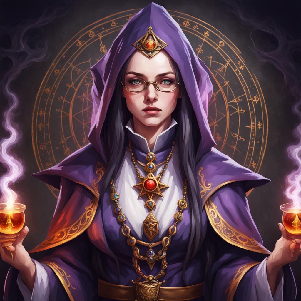 Occult alchemist mystic highest rank portrait - AI Generated Artwork ...