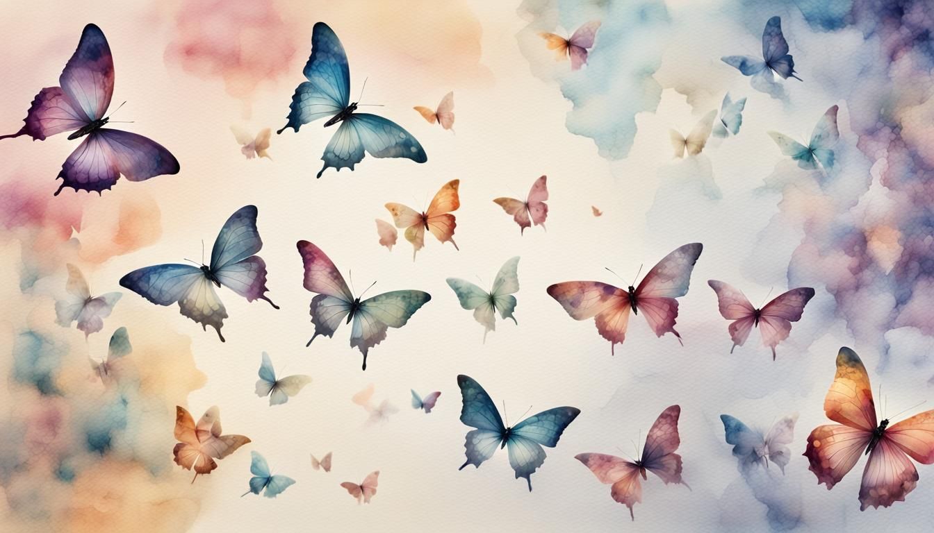 a breathtakingly delicate watercolor-inspired cinematic phot...