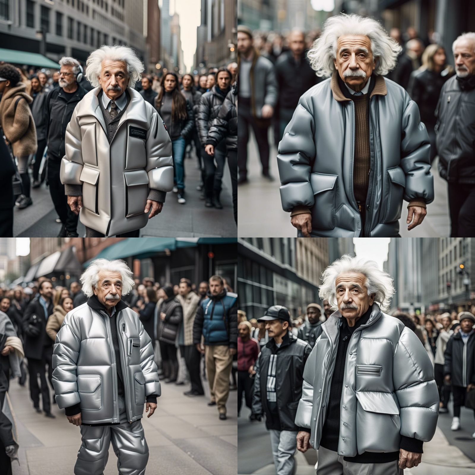 Professional high resolution photo of Albert Einstein wearin...