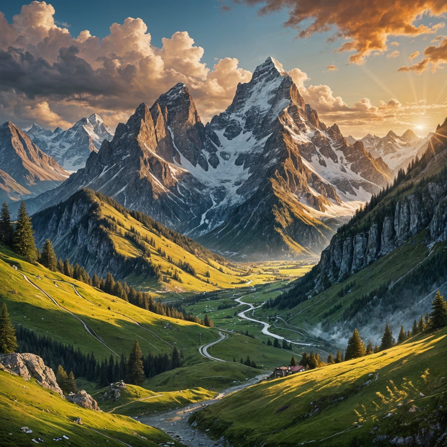 Swiss alps  by @H