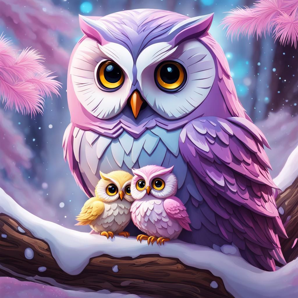 An Owl Family  by @sh548