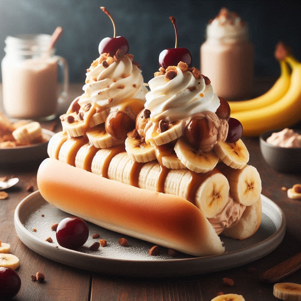 Two-Scoops Sundae on Buns