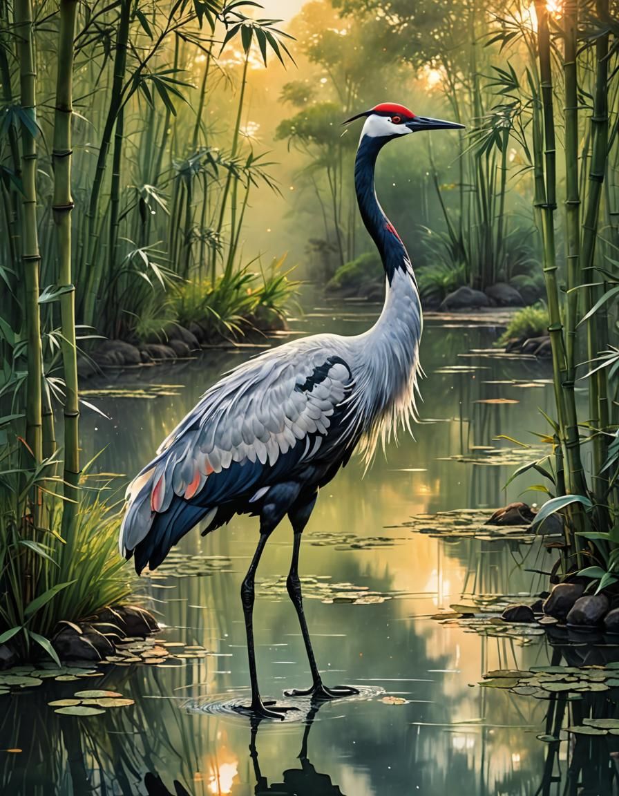 Bamboo forest   by @Red and gold