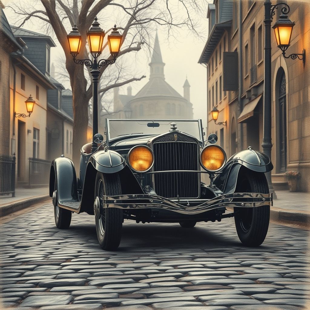 A 1920s-era roadster