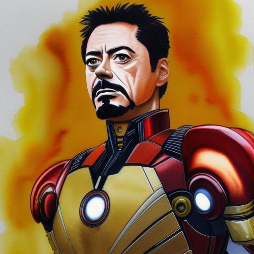 Tony Stark aka Iron Man - AI Generated Artwork - NightCafe Creator