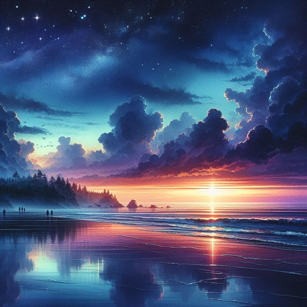 Twilight at the Beach