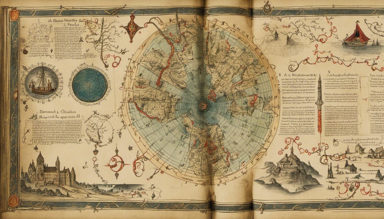 Ancient Sorcerer's Map of the Underworld  by @Karen Ridley