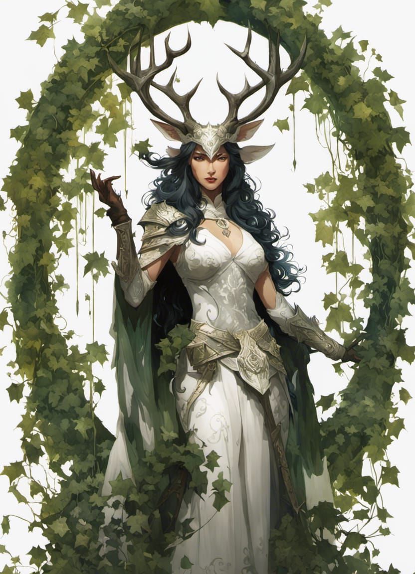 Stag Witch - AI Generated Artwork - NightCafe Creator