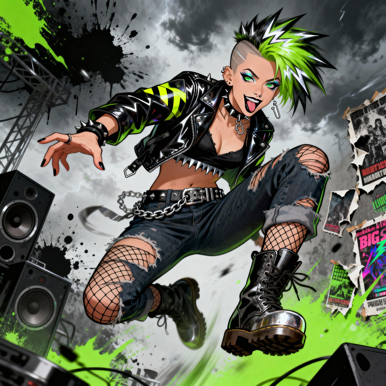 Aya Sato — “Neon Riot” ⚡️🧷