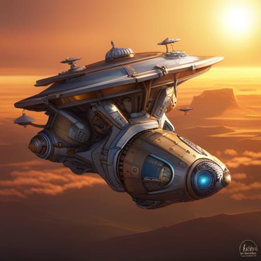 steampunk spaceship ufo?