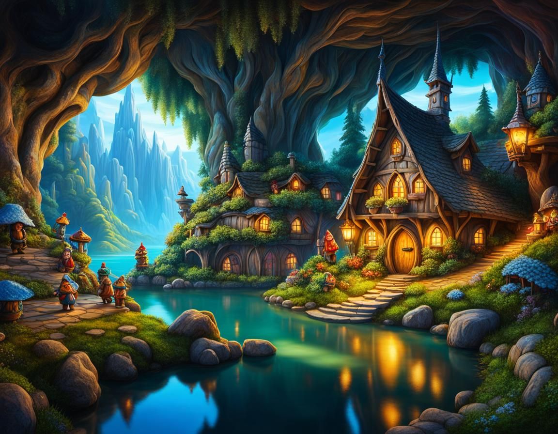 House of Dwarfs at Enchanted Underground Cave   by @Heralyn