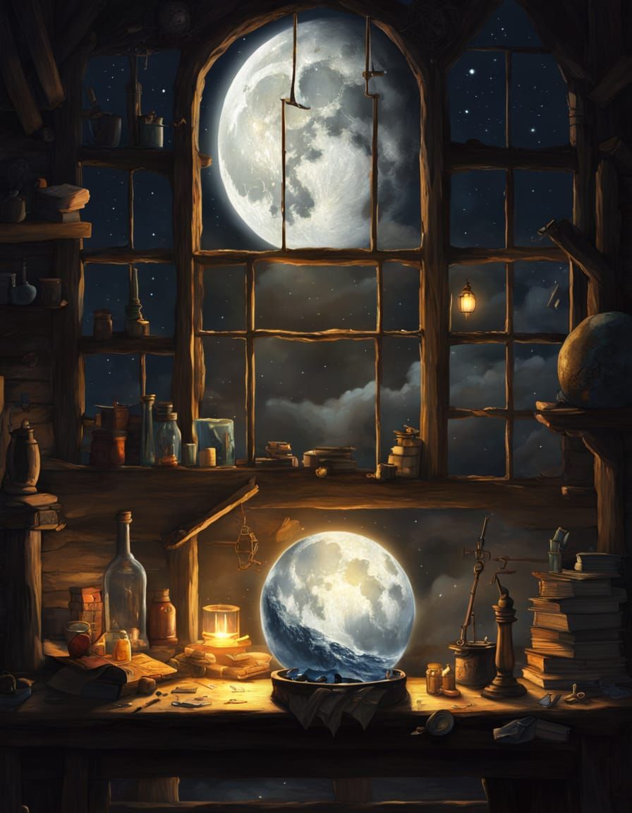 The philosopher stone can only be seen in the full moon.  by @Being33