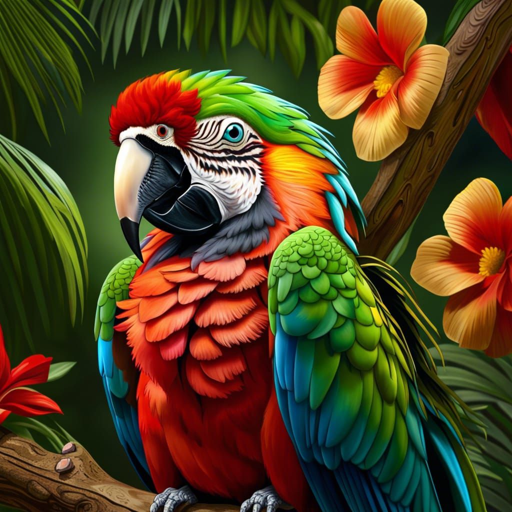 Macaw  by @Mangochango