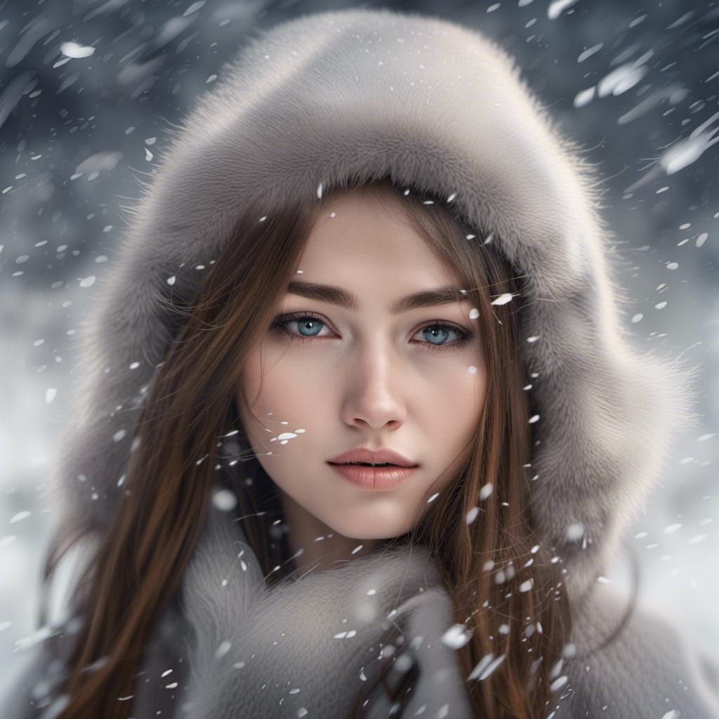 Retrato en la nieve