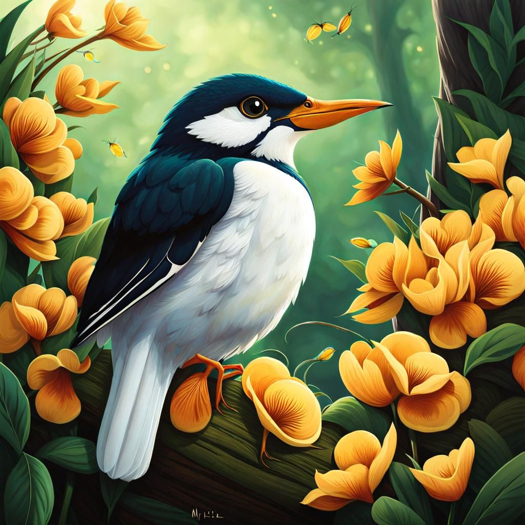 Minimalist Yellow Chick Emoji Illustration