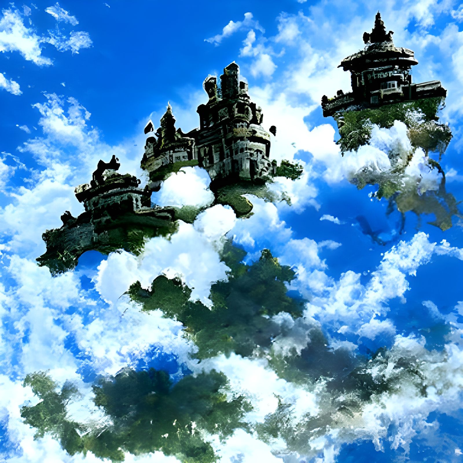 above the clouds