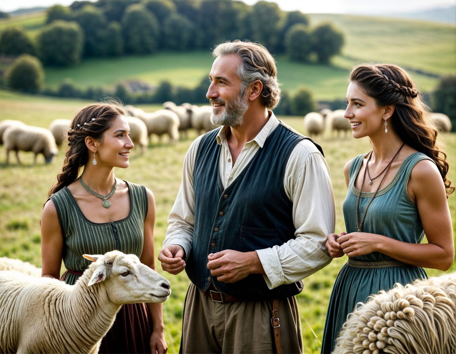 Jacob, Rachel and Leah