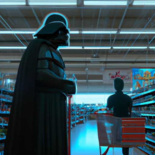 Darth Vader in Walmart
