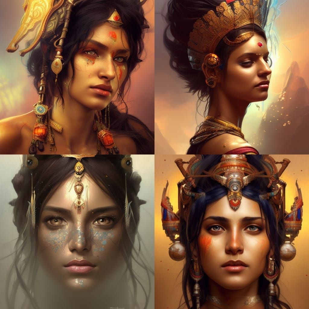 Warrior-Queen Goddess Club - AI Generated Artwork - NightCafe Creator