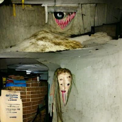 Creepy basement creature