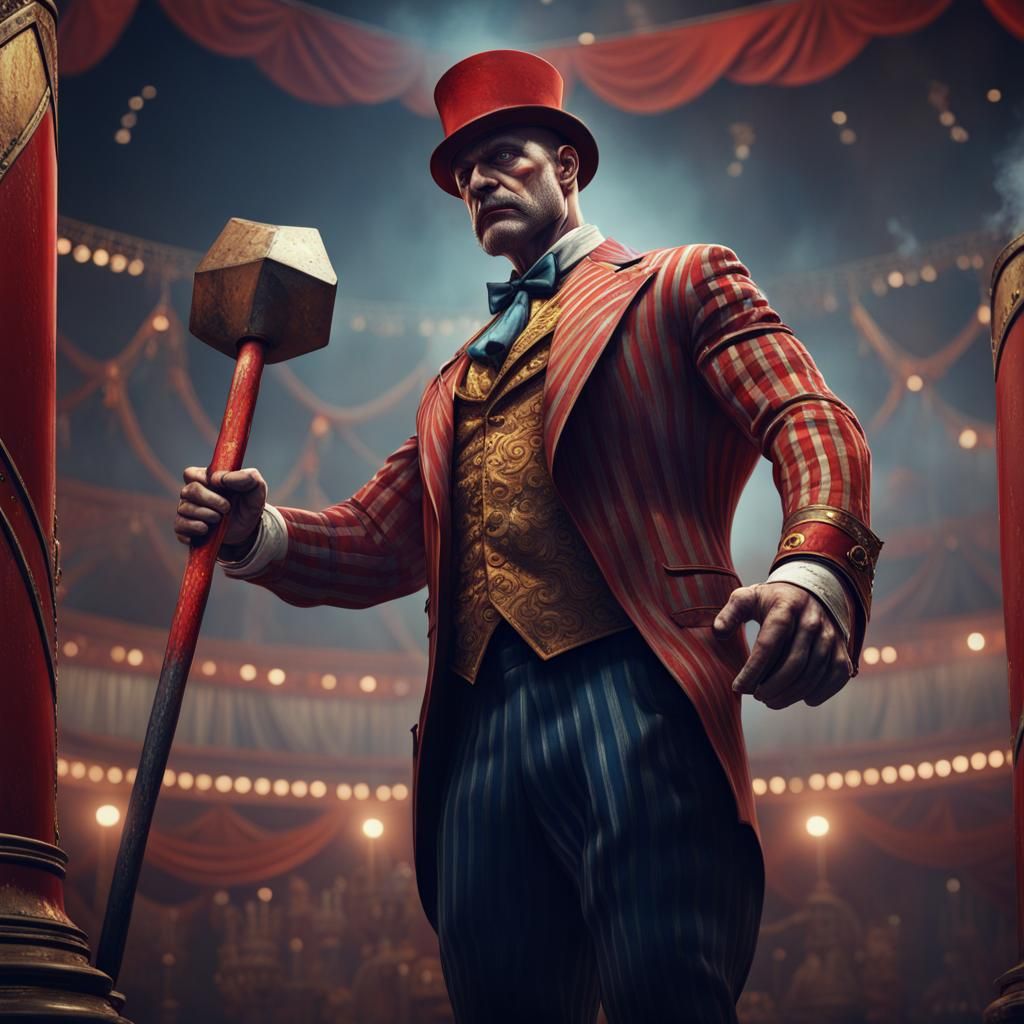 Circus strongman