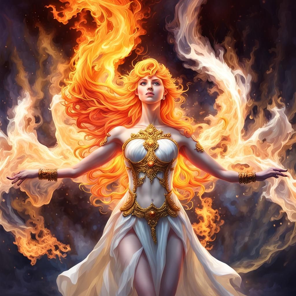 firey redhead - AI Generated Artwork - NightCafe Creator