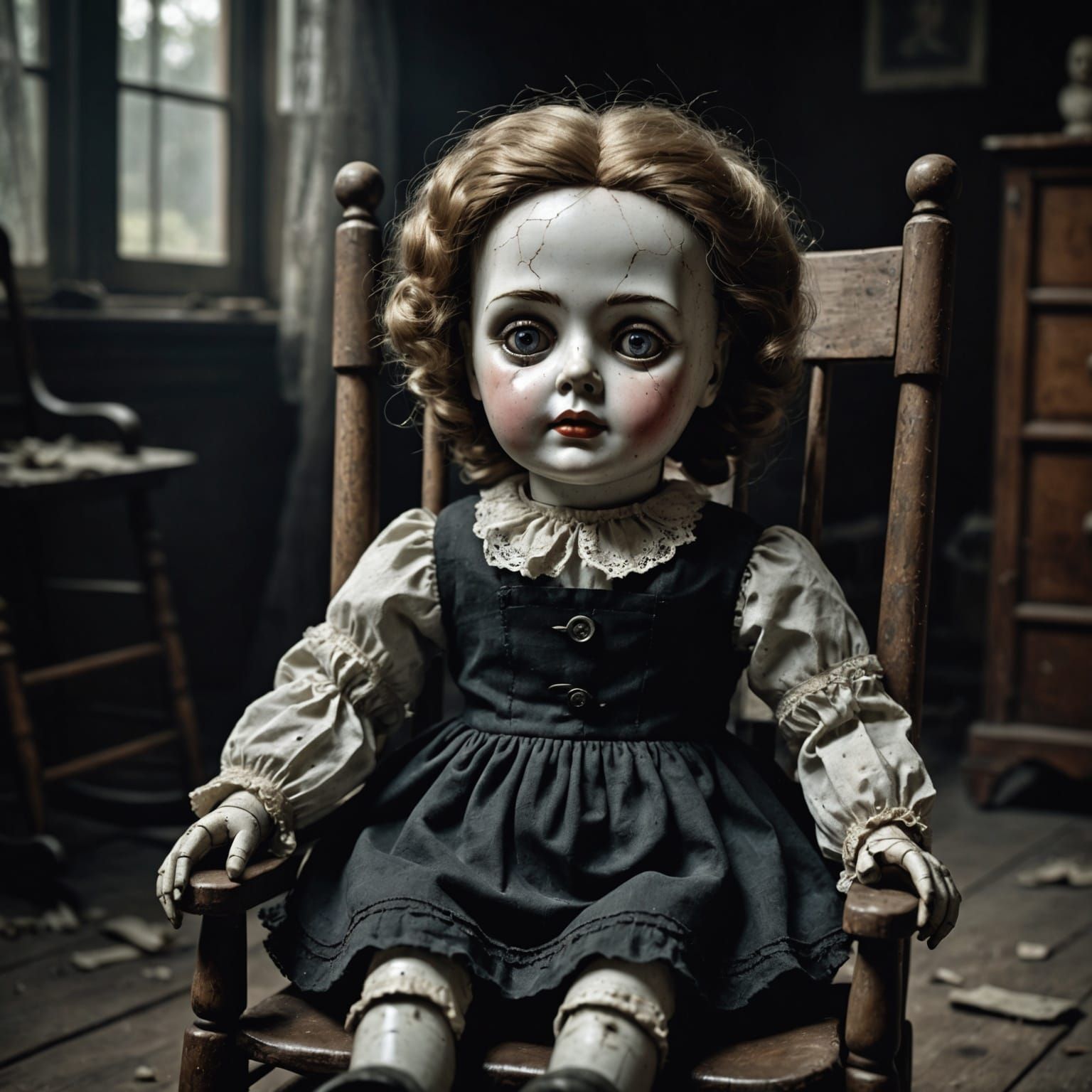 Horror doll AI Generated Artwork NightCafe Creator