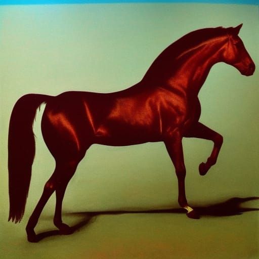 horse in copper