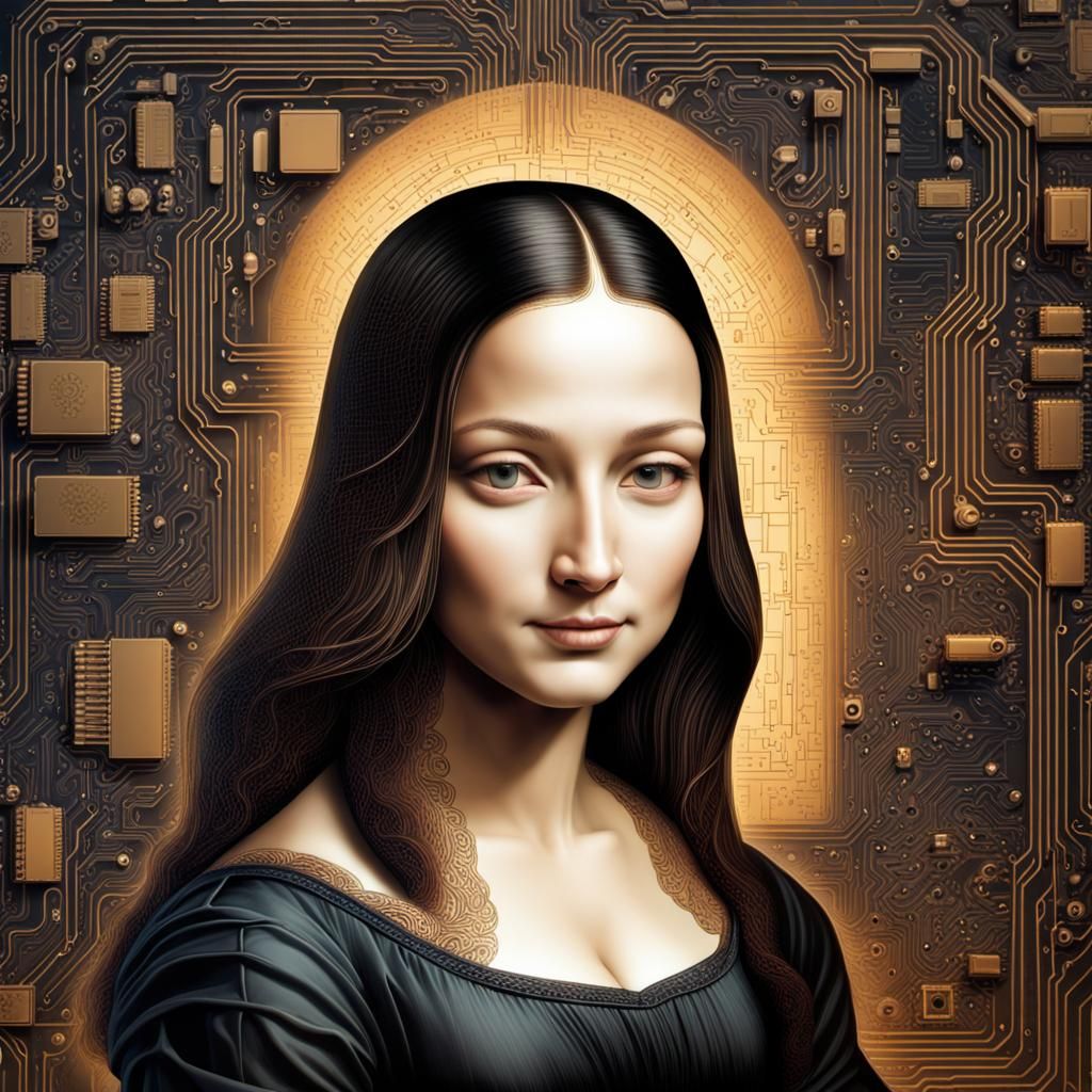 Mona Lisa Overdrive - AI Generated Artwork - NightCafe Creator