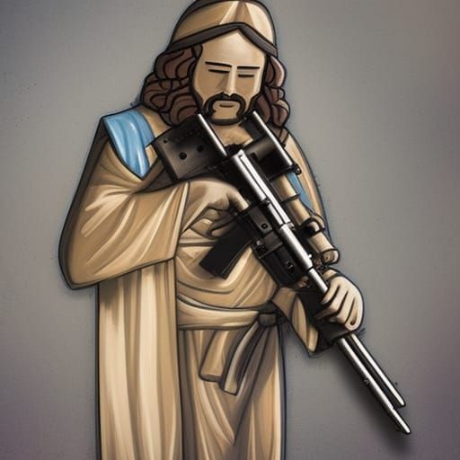 AR-15 Jesus warrior
