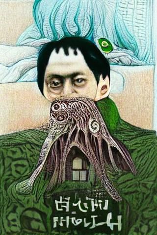 "Ph'nglui mglw'nafh Cthulhu R'lyeh wgah'nagl fhtagn" ("In hi...