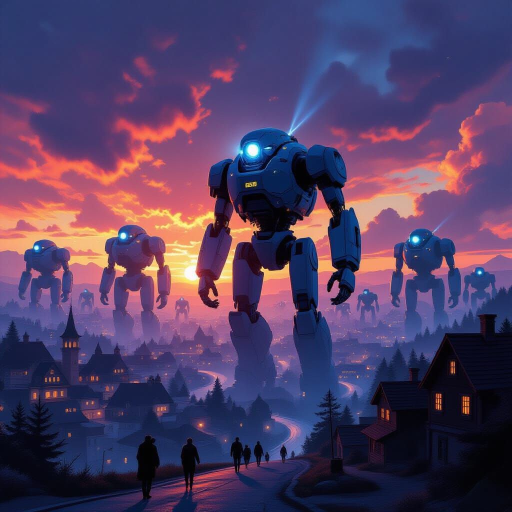 Robotic Takeover Digital Painting