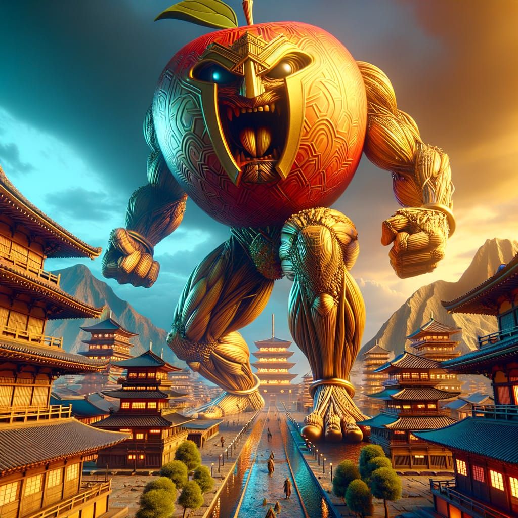 Giant Spartan Apple 🍎 - AI Generated Artwork - NightCafe Creator