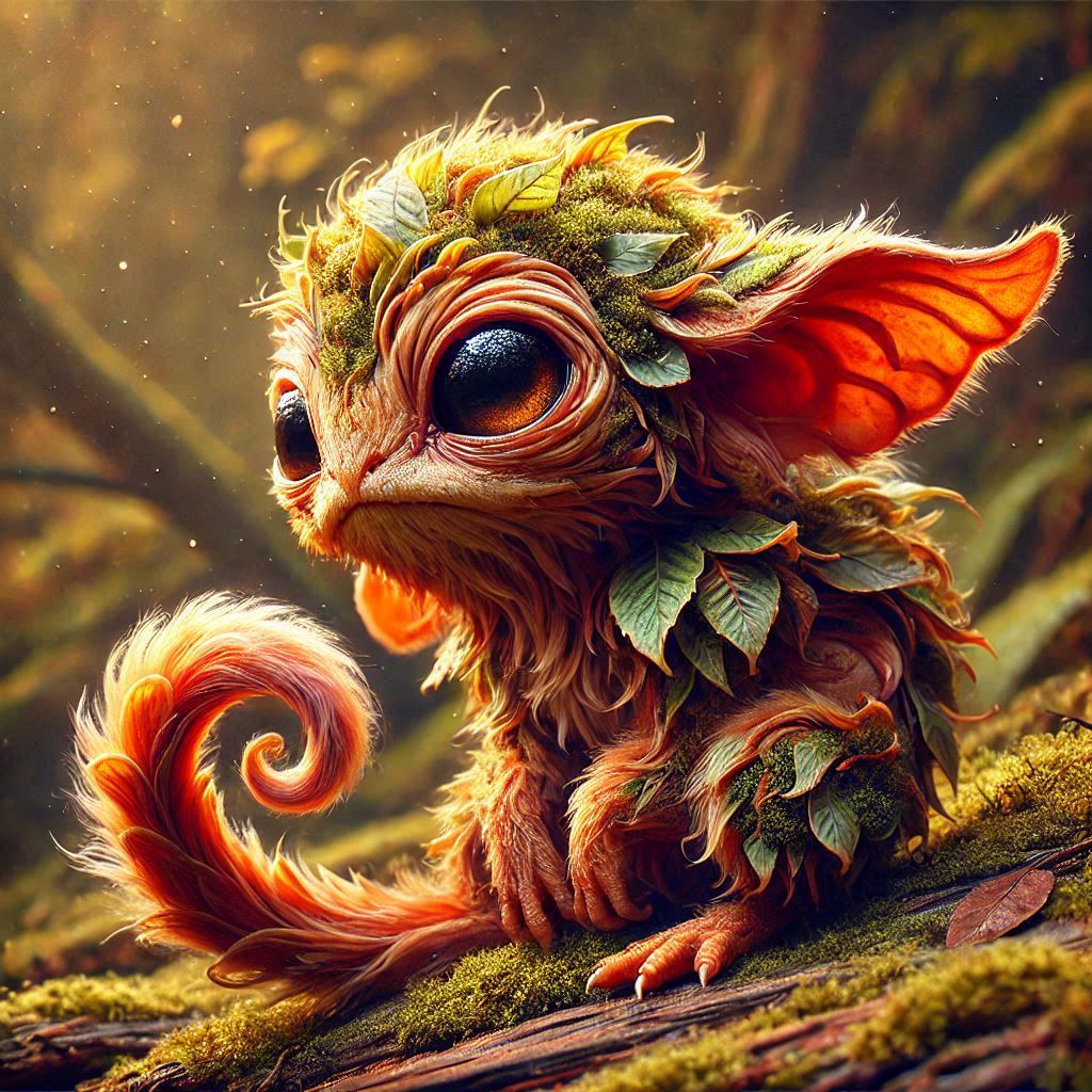 adorable fairy-tale fantasy creature portrait..