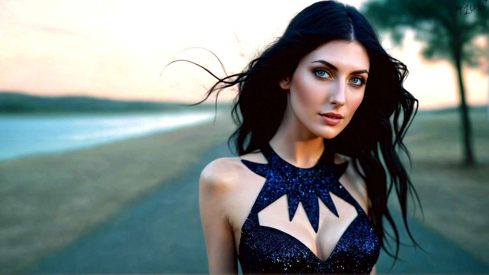 Maxine Kemp - Glitter in the air series.