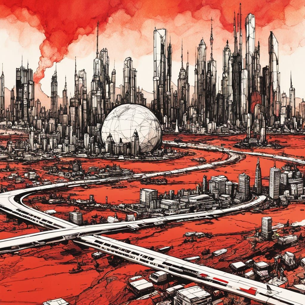 time to destroy Mars too  by @Ola Sz