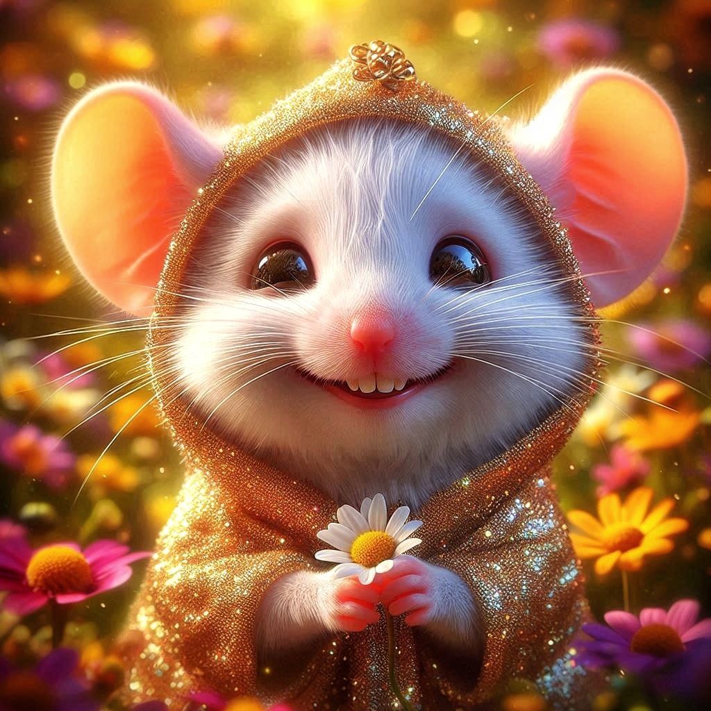 Happy little mouse