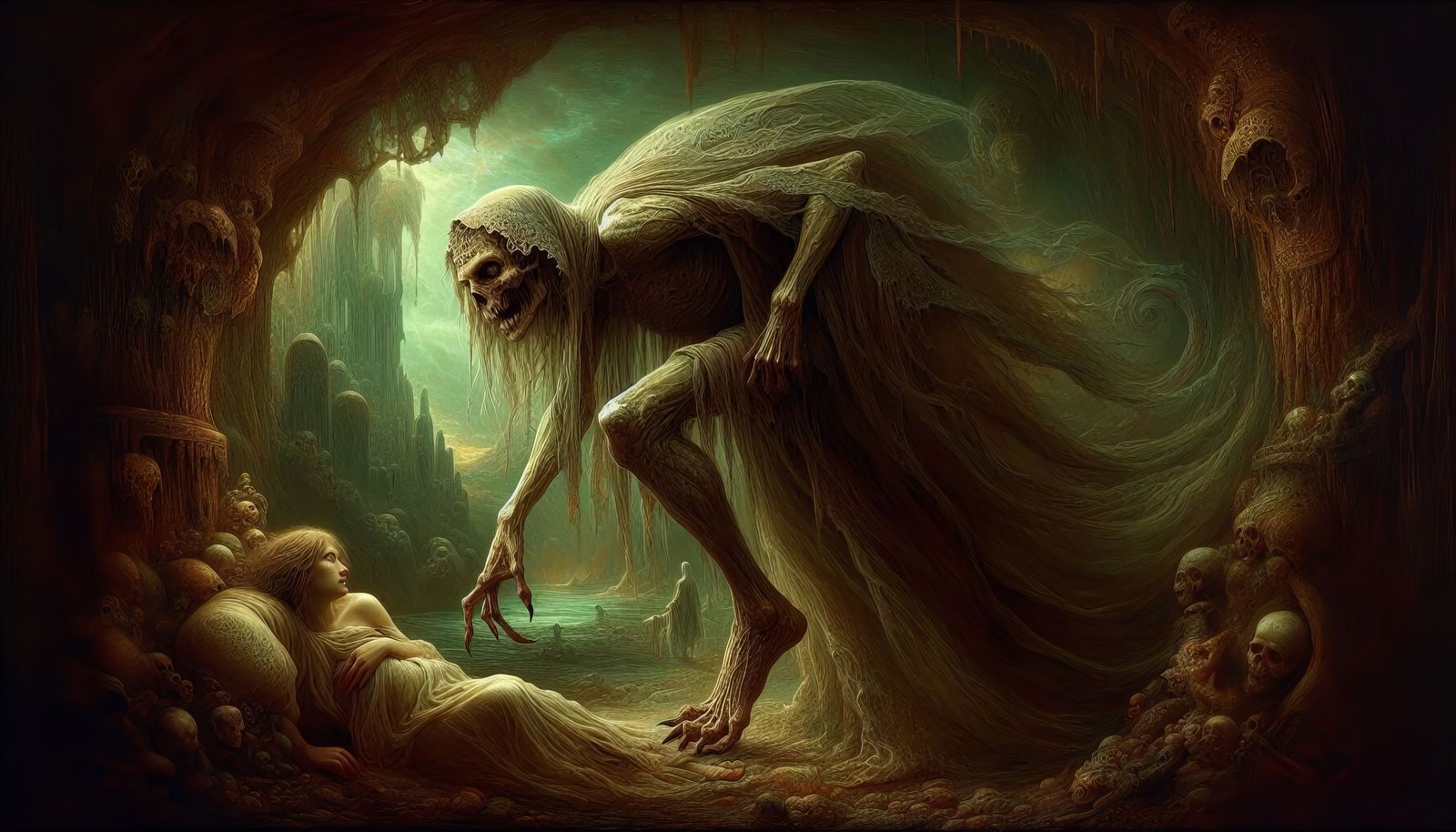 "What sleeps forever is not dead, And in the course of centu...